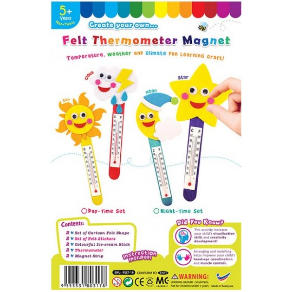 Felt Thermometer Magnet Set Pack of 2